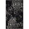 Safavieh Adirondack Power Loomed Rectangle Rug- Black - Silver- 4 x 6 ft. ADR114A-4 - alternate 2